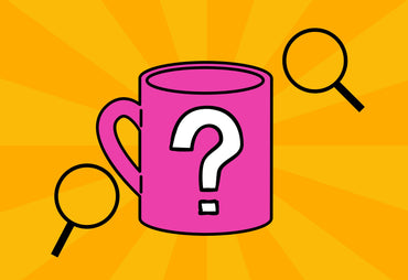 top of the mornin mystery mug sale with orange background