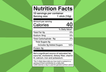chocolate matcha nutrition facts 10 servings