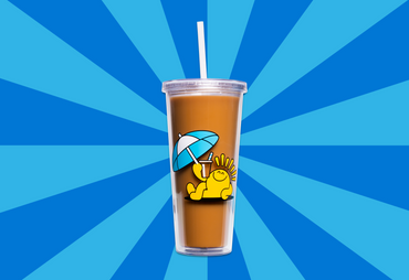 Clear Cold Brew Tumbler back