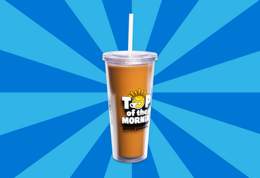 Clear Cold Brew Tumbler side