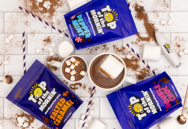 Double choc hot cocoa with marshmallows and electric mixer TOTM
