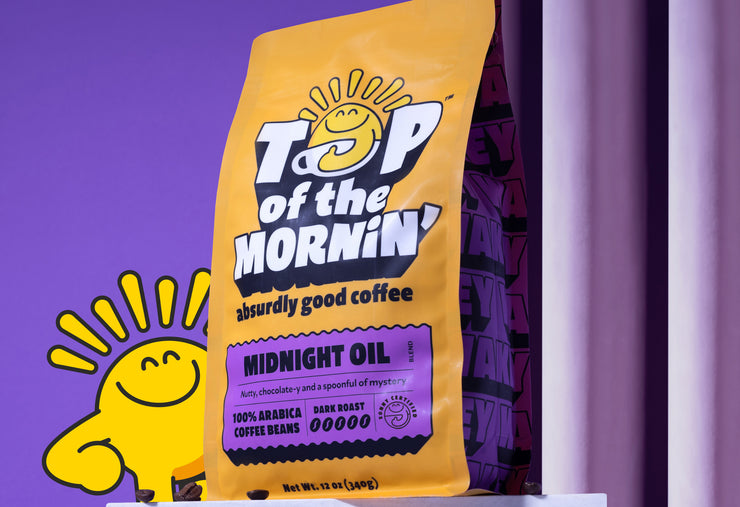 Midnight Oil Dark Roast Coffee – Top of the Mornin Coffee