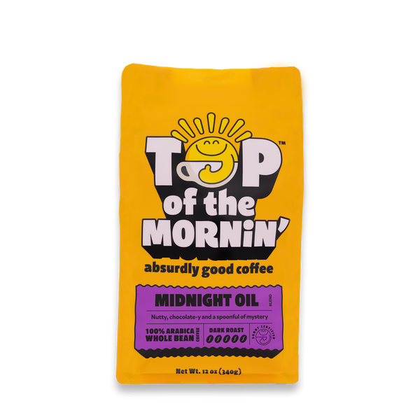 Midnight Oil Dark Roast Coffee – Top of the Mornin Coffee