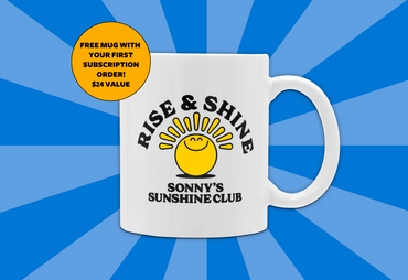 free subscription mug sonny's sunshine club first order