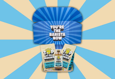 french vanilla syrup ooh la la gift box, zero calories and zero sugar Top of the Mornin Coffee in a gift box bundle