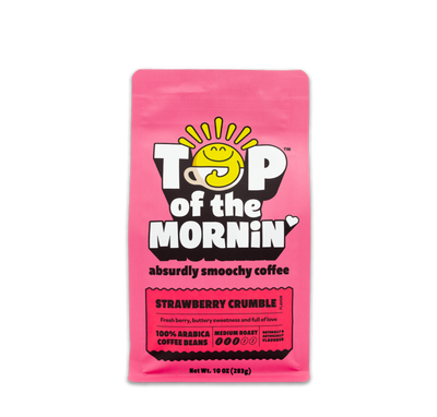 strawberry crumble flavored coffee totm