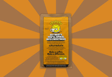 churro flavored coffee back of bag top of the mornin coffee