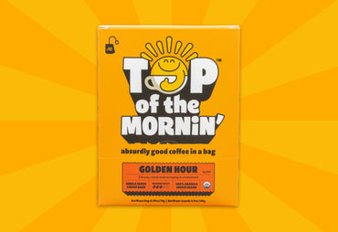 the front of single serve coffee box