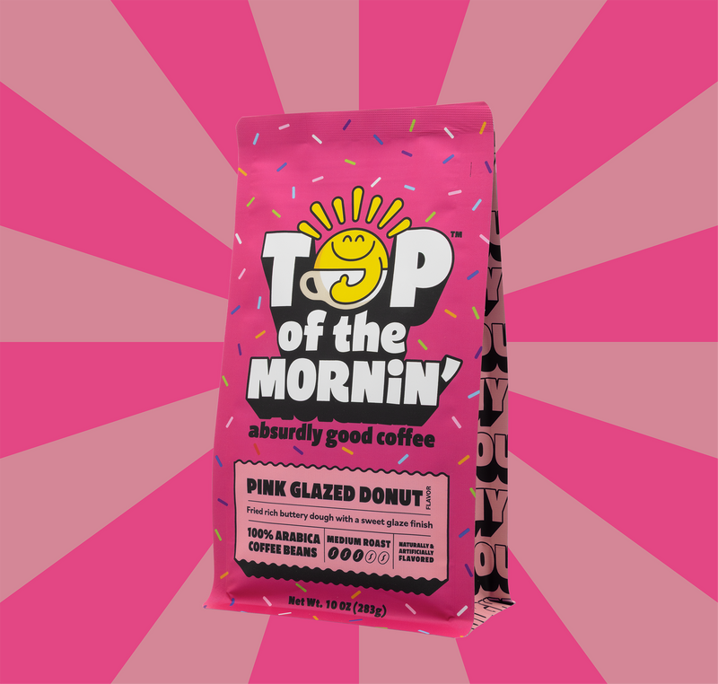Pink Glazed Donut Flavored Coffee