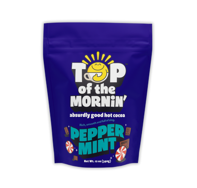 peppermint hot cocoa mix top of the mornin coffee front