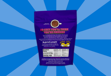 back of hot cocoa bag double chocolate 