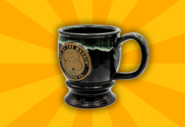 top of the mornin 2026 green and black mug