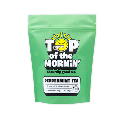 peppermint tea front